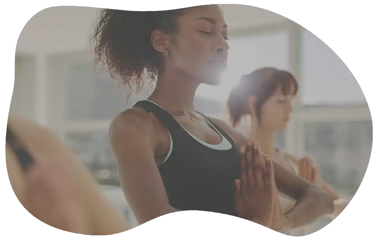 Women meditating Women meditating